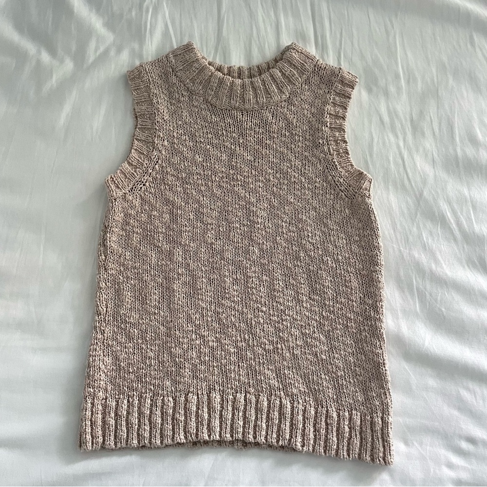 Knit tank sweater